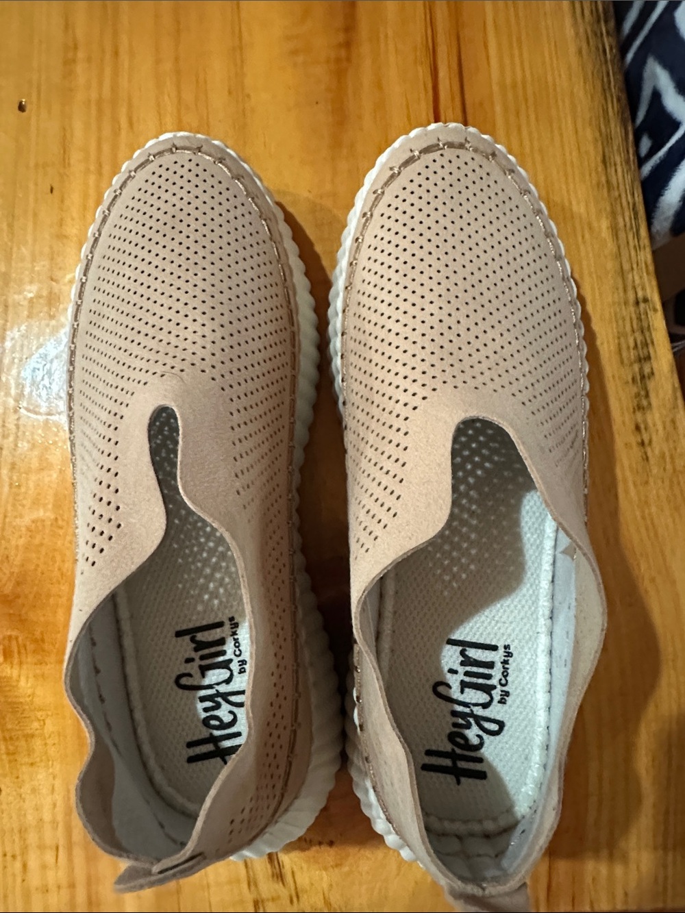 Corkys Hey Girl Perforated Slip-On Sneaker in Taupe